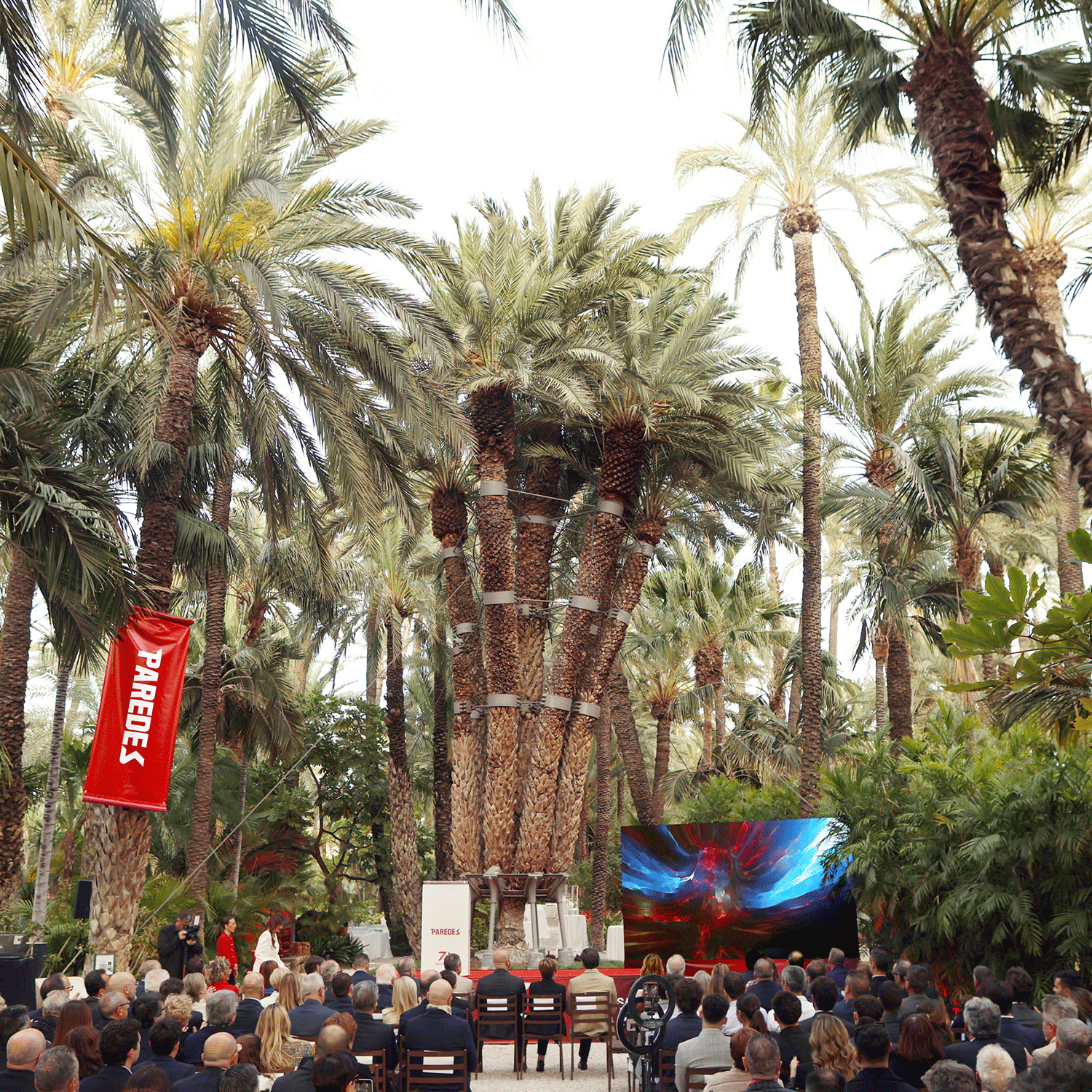 Plano general de la gala del 70 aniversario de Paredes